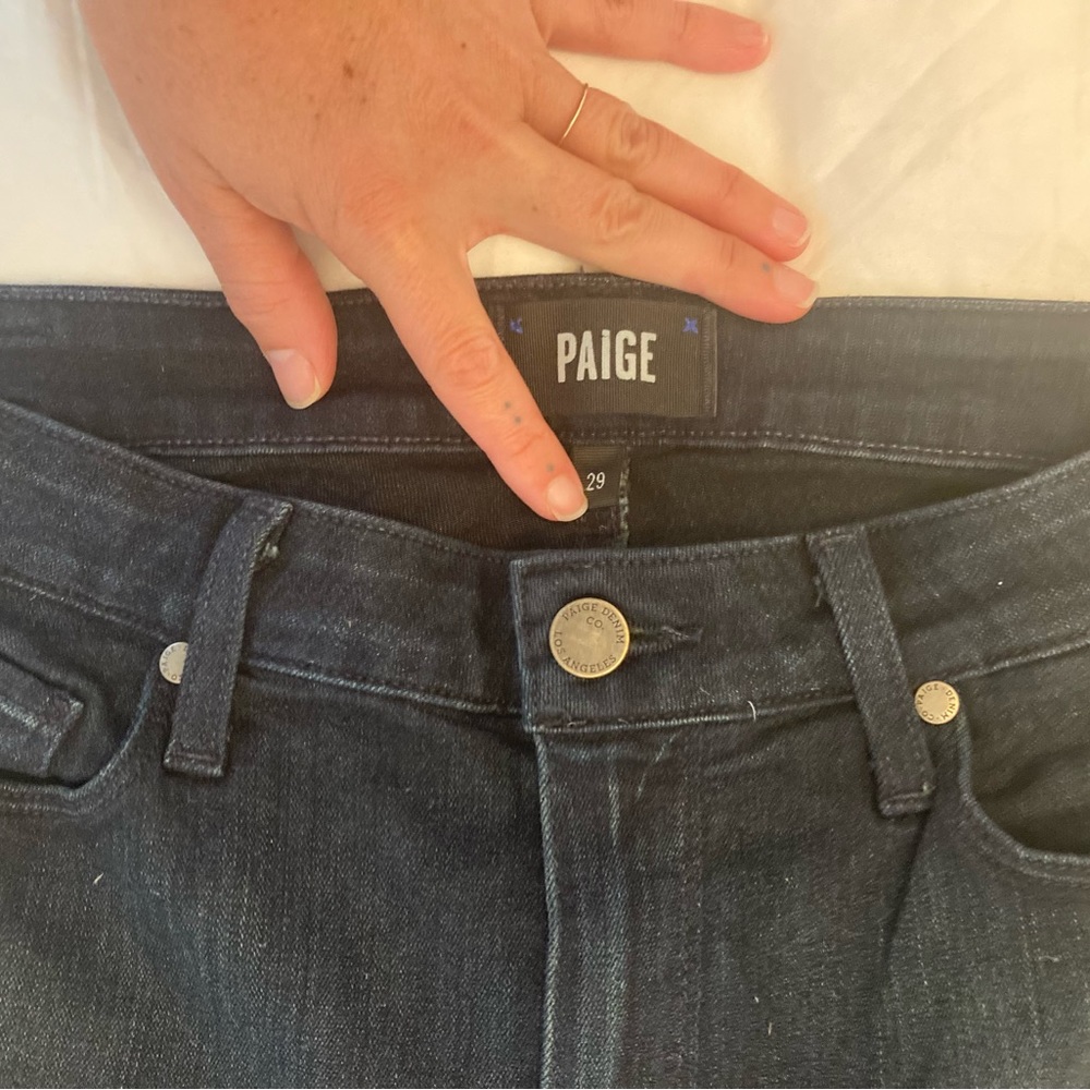 Paige dark blue indigo skinny jeans size 29